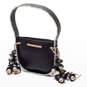 Lele Sadoughi ✨ Ivy Pearlescent Saddle Shoulder Bag